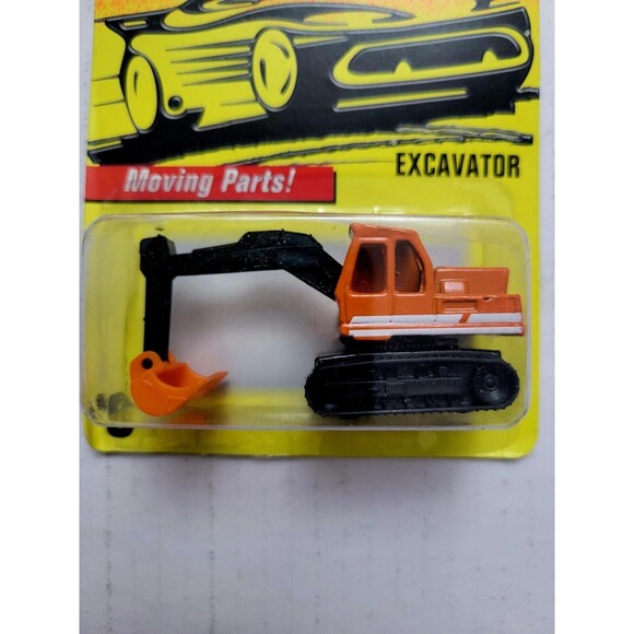 VTG 1996 MATCHBOX Action System #6 EXCAVATOR Orange w Moving Parts / Sealed - Picture 2 of 5